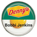 Die Cast Metal Name Badge w/Four Color Process Imprint - Round